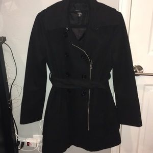 Moda International Chic Belted Pea Coat